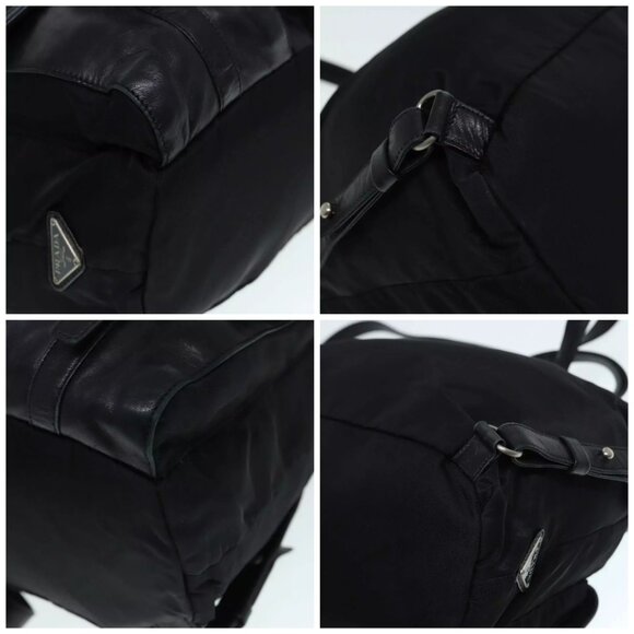 PRADA Backpack Nylon Black Auth 89322 - Picture 14 of 16
